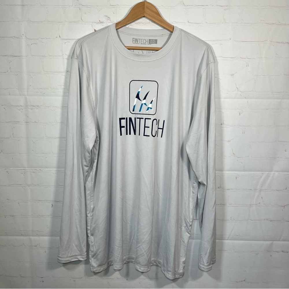 Fintech Lightweight Shirt Mens Size XXL Gray Long Sleeve Fishing Outdoor